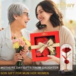 JZEEIWY Ewige Rose Geschenkbox – Rosenbär für Frauen, Mütter & Freundinnen – Perfekt für Geburtstag & Valentinstag