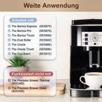 ARETHONE Wasserfilter Ersatz für Sage Kaffeevollautomaten (3–6 Stück), kompatibel mit Barista Express/Pro & mehr (SES810–SES990)