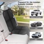 Ezilif Sitzschoner Auto – Isofix geeignet, rutschfest, Schutz für Kindersitze