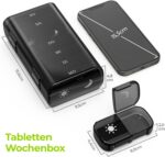 AUVON 7-Tage-Tablettenbox – Morgens & Abends, kompakt & feuchtigkeitsgeschützt