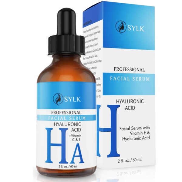 Hochdosiertes Hyaluron Serum mit Vitamin C & E, Anti-Aging & Feuchtigkeit, 60 ml