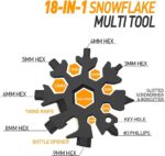 Hinshark 18-in-1 Schneeflocken Multi-Tool – Geschenkideen für Männer