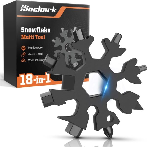 Hinshark 18-in-1 Schneeflocken Multi-Tool – Geschenkideen für Männer