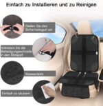 Ezilif Sitzschoner Auto – Isofix geeignet, rutschfest, Schutz für Kindersitze