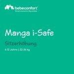 Bebeconfort Manga i-Safe Reboarder (125–150 cm), Leicht, Gepolstert, Soft-Touch