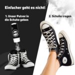 1 Jahr Frische im Schuh – Schwarze Magie gegen Fußgeruch, 12 Monate Schutz ohne Spray