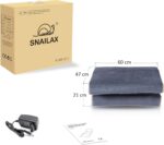 Snailax Massagematte – 10 Vibrationsmotoren & 4 Heizzonen für Rücken & Beine, ideal zur Entspannung