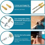 Tilswall 160W Multifunktionswerkzeug mit 6 Drehzahlstufen und 107-145 Zubehörteilen für Gravieren, Bohren, Schneiden, Schleifen, Polieren und Schärfen