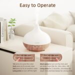 ASAKUKI 300ml Aroma Diffuser mit 8 Ätherischen Ölen