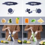 SupMakin Verstellbarer Gemüseschneider – Mandoline & Hobel für Gemüse und Pommes