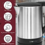 Clatronic® Wasserkocher 1,5L | 2200W | Sicherheitsdeckel | Abschaltautomatik | WKS 3692