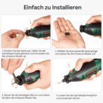 DEPSTECH 200W Multifunktionswerkzeug mit 128 Zubehörteilen, 6 Drehzahlstufen