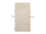 Jollein Fusssack Basic & Grain Knit – Für Babyschale & Autositz 0+ – 3/5-Punkt-Gurt – Strickmuster & Fleece