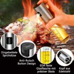 BETA NOBLE Ölsprüher – Verstärktes 2er-Set für Kochen, Salat, Grillen & Backen