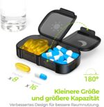 AUVON 7-Tage-Tablettenbox – Morgens & Abends, kompakt & feuchtigkeitsgeschützt