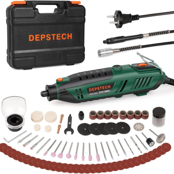 DEPSTECH 200W Multifunktionswerkzeug mit 128 Zubehörteilen, 6 Drehzahlstufen