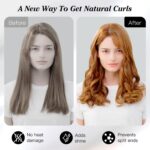 Heatless Curls Band – 3er-Set Lockenwickler für Overnight-Styling, Hitzefreie Locken für mittellanges Haar