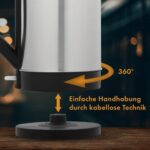 Clatronic® Wasserkocher 1,5L | 2200W | Sicherheitsdeckel | Abschaltautomatik | WKS 3692