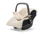 Jollein Fusssack Basic & Grain Knit – Für Babyschale & Autositz 0+ – 3/5-Punkt-Gurt – Strickmuster & Fleece