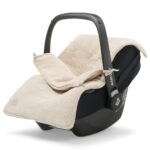 Jollein Fusssack Basic & Grain Knit – Für Babyschale & Autositz 0+ – 3/5-Punkt-Gurt – Strickmuster & Fleece