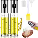 BETA NOBLE Ölsprüher – Verstärktes 2er-Set für Kochen, Salat, Grillen & Backen