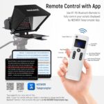 NEEWER X14 Pro Teleprompter – 14" tragbar, App-Steuerung via Bluetooth, RT-110 Fernbedienung, kompatibel mit iPad, Android, Smartphone & Kamera