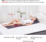 Snailax Massagematte – 10 Vibrationsmotoren & 4 Heizzonen für Rücken & Beine, ideal zur Entspannung