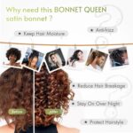 BONNET QUEEN Satin Schlafmütze