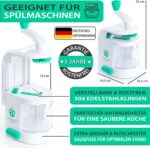 freegreen® Spiralschneider [inkl. Kochbuch]  Perfekt für Obst- & Gemüsenudeln! – Bild 2