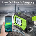 Feegar OZE Pro Notfallradio – Solar, Handkurbel, AM/FM, LCD, SOS, 2000mAh Powerbank