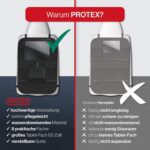 PROTEX Rücksitz-Organizer [Testsieger 2024] – Wasserdicht, mit Tablet-Fach (12 Zoll)