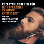 Viking Revolution Bartbürste & Kamm – Wildschweinborsten & Birnenholz – Mit Samt-Etui, Perfekt als Geschenk