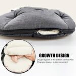 Universal Winter-Fusssack für Kinderwagen – Verdicktes Design, Dunkelgrau