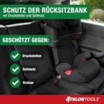 ATHLON TOOLS Kindersitz-Unterlage mit Seitenschutz – Isofix kompatibel, gepolstert & passgenau