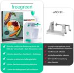 freegreen® Spiralschneider [inkl. Kochbuch]  Perfekt für Obst- & Gemüsenudeln! – Bild 7
