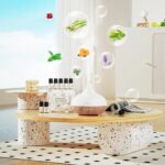 ASAKUKI 300ml Aroma Diffuser mit 8 Ätherischen Ölen