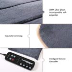 Snailax Massagematte – 10 Vibrationsmotoren & 4 Heizzonen für Rücken & Beine, ideal zur Entspannung