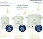HIKITCHEN® Vorratsbehälter-Set – Stilvolle Boxen für Kartoffeln, Zwiebeln & Knoblauch