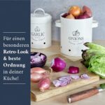 HIKITCHEN® Vorratsbehälter-Set – Stilvolle Boxen für Kartoffeln, Zwiebeln & Knoblauch
