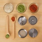 LIHAO 4-teiliges Pollen Grinder Set für Tabak, Kräuter, Gewürze & Kaffee mit Scraper