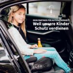 DAECOM Childream® Kindersitzerhöhung Isofix, i-Size (15-36 kg), mit Gurtpolster & Becherhalter