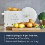 HIKITCHEN® Vorratsbehälter-Set – Stilvolle Boxen für Kartoffeln, Zwiebeln & Knoblauch