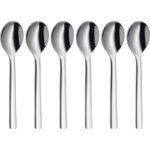 WMF Nuova Espressolöffel Set, 6-teilig, Edelstahl poliert, spülmaschinengeeignet (11 cm)