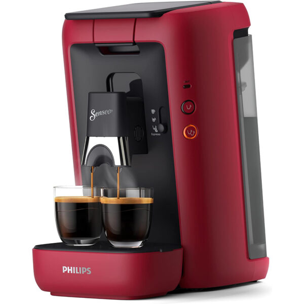 PHILIPS Senseo Maestro Kaffeepadmaschine | Kaffeestärke & Memo | 1,2L Rot