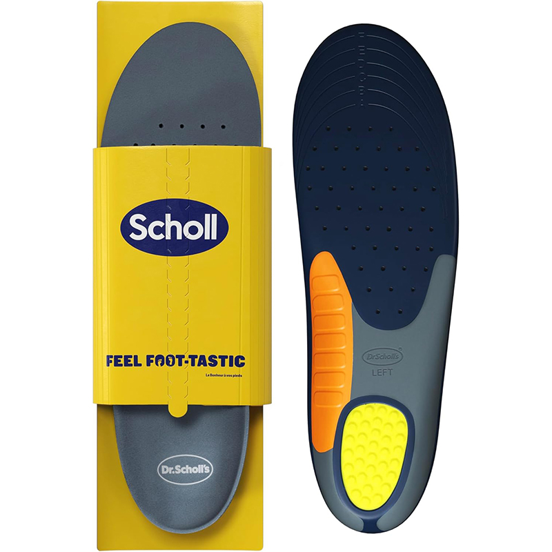 Scholl Einlegesohlen für Männer 90+ kg (Gr. 40-46.5) – Stoßdämpfend & Fußgewölbeunterstützend