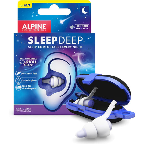 Alpine SleepDeep - Ohrstöpsel zum Schlafen und für Konzentration