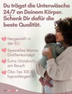 Mrs. Mum Kaiserschnitt Unterhose – High Waist, figurformend & waschbar I ÖkoTex