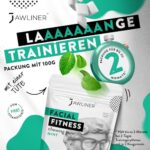 JAWLINER Fitness-Kaugummi – Harte Mewing Gums für die Jawline (Minze, 2 Monate)