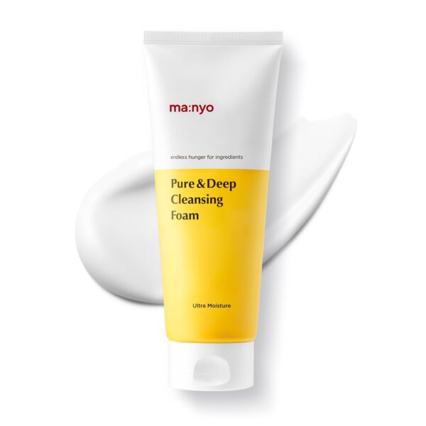 [ma:nyo] Pure & Deep Cleansing Foam (100ml) – 99% Porenreinigung mit 10-Blüten-Komplex & Ceramid