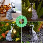 Yeomoo Solar-Gartenfiguren – Wetterfeste Deko mit LED für Garten, Balkon & Terrasse